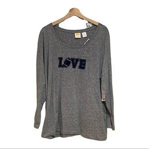 Football Themed Love Long Sleeve T-shirt